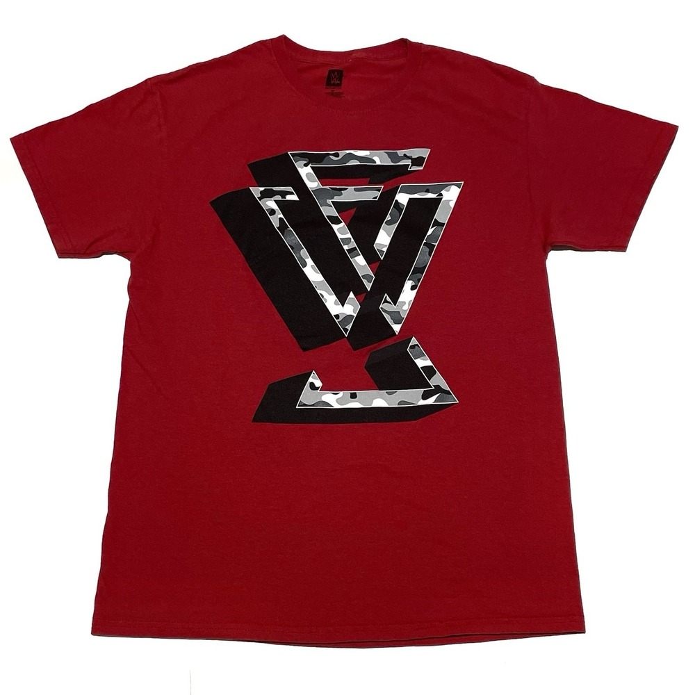 WWE Authentic Undisputed Era Forever T-Shirt Men's Size‎ Medium Red 2 Sided
